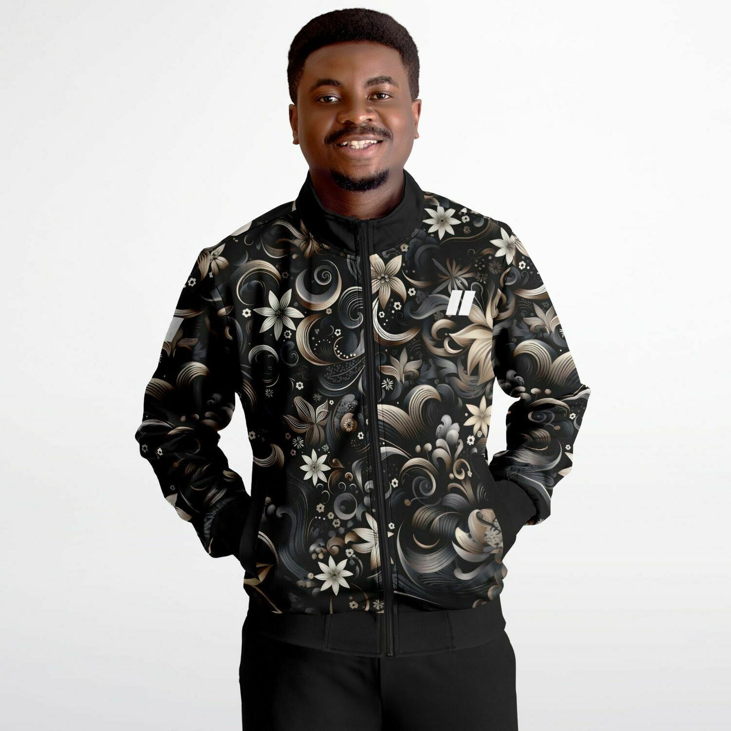 PRIIME Floral GreyGold Track Jacket