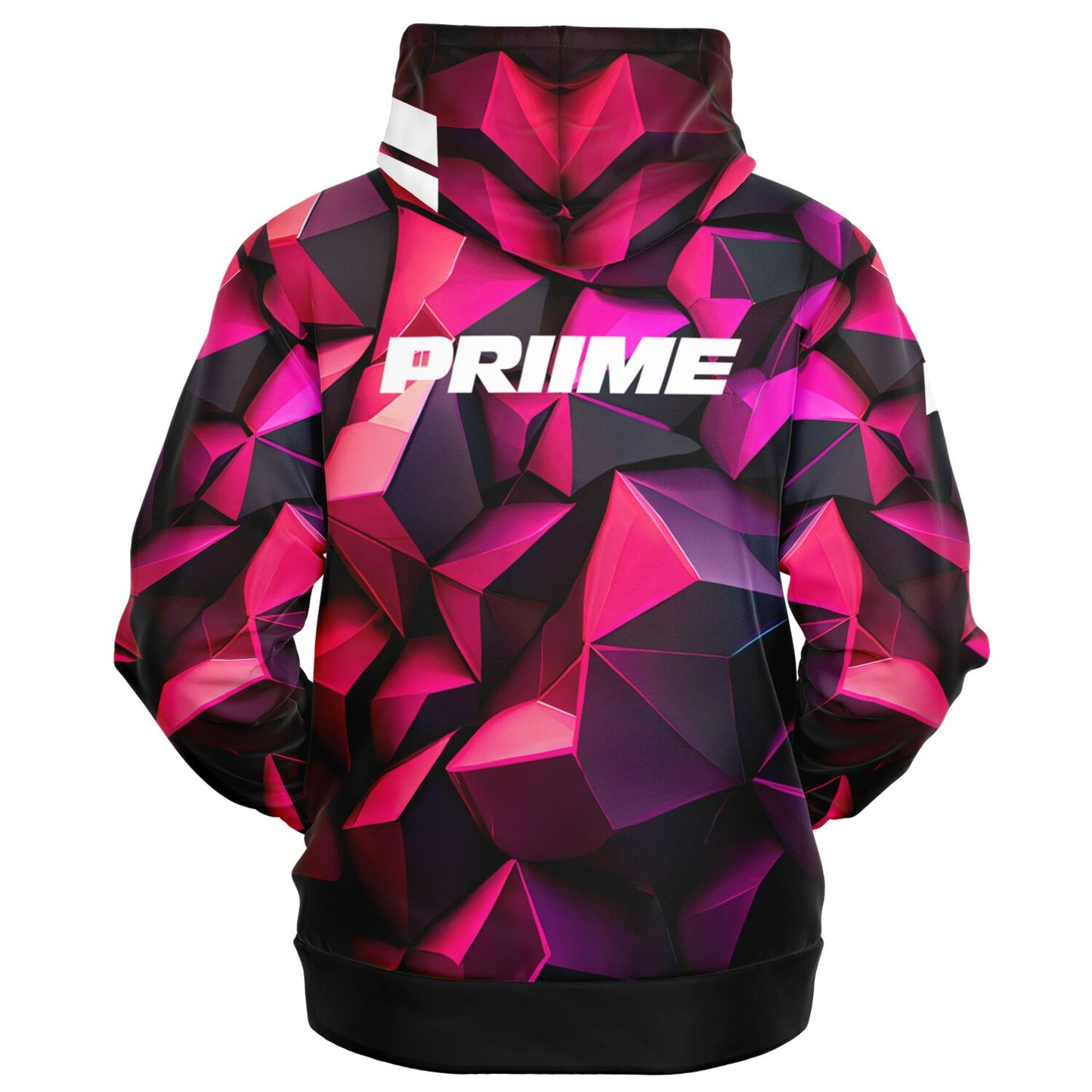 *PRIIME Polygon Fashion Zip-Up Hoodie