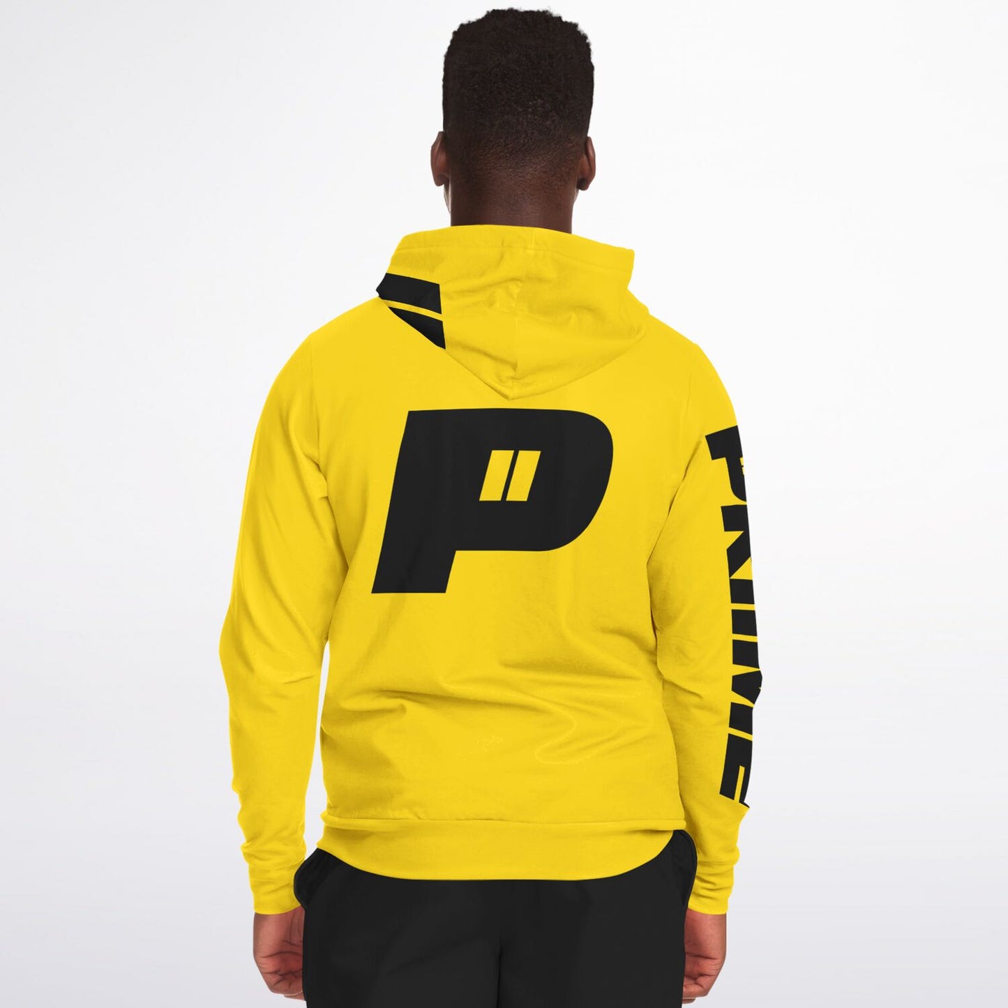 *PRIIME Yellow Gold Fashion Zip-Up Hoodie