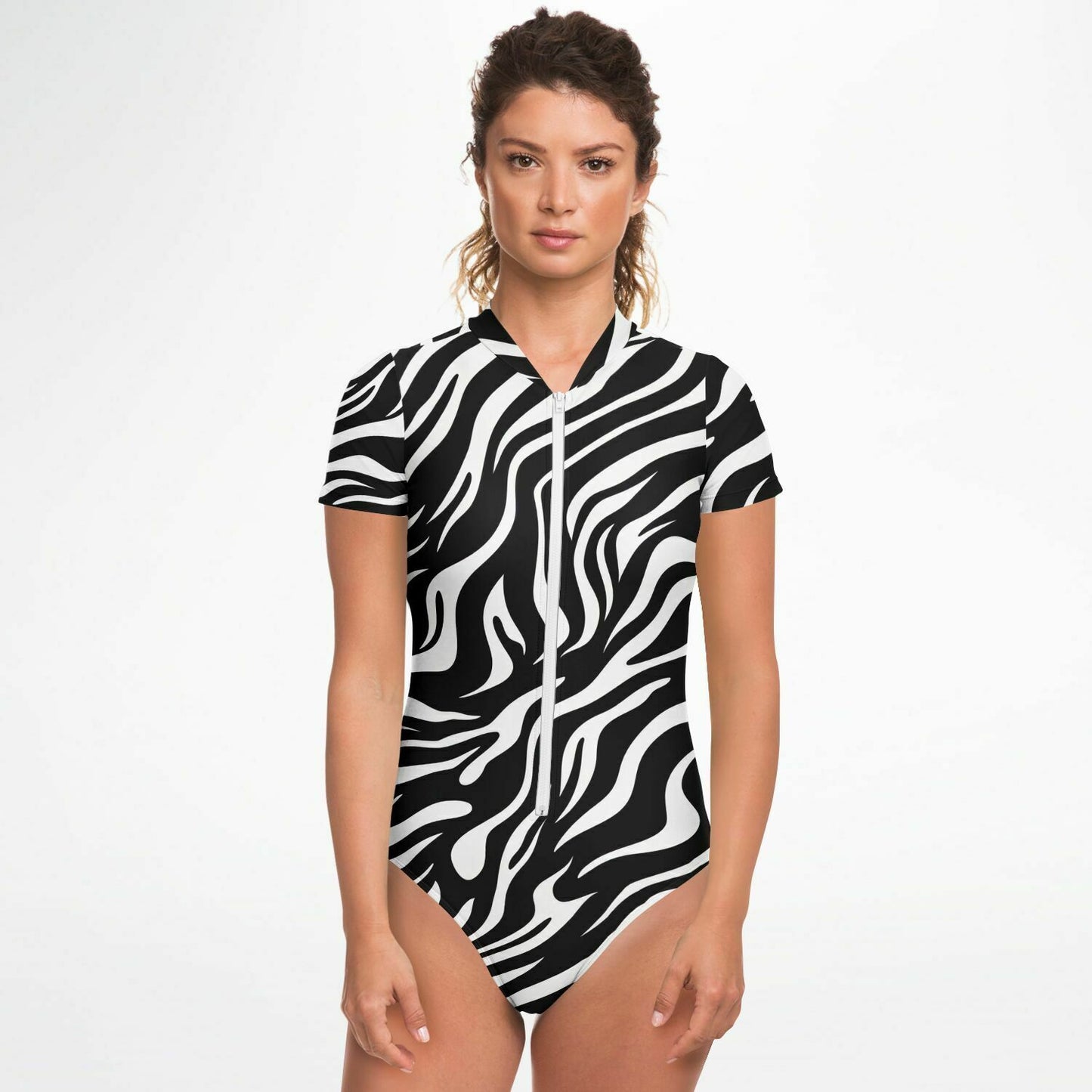 PRIIME Zebra Bodysuit Short Sleeve