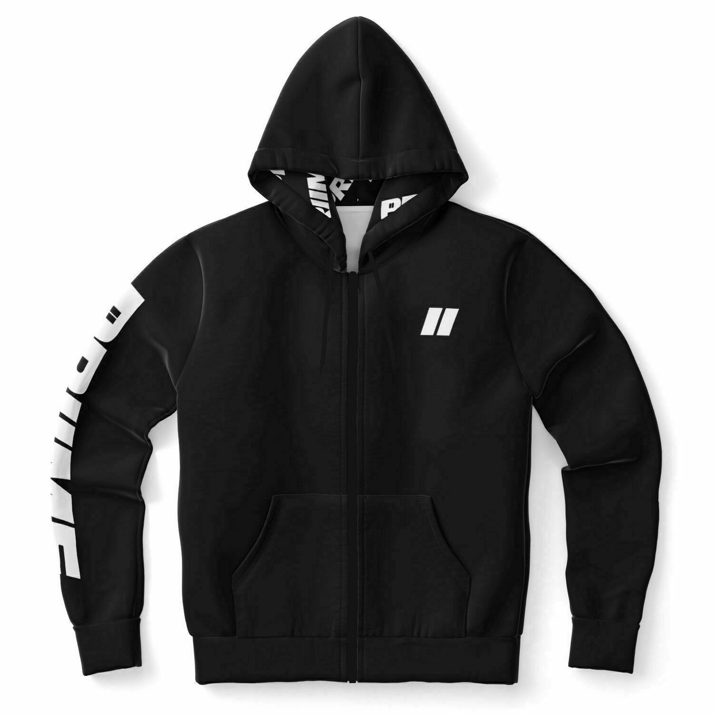 *PRIIME BLK Fashion Zip-Up Hoodie