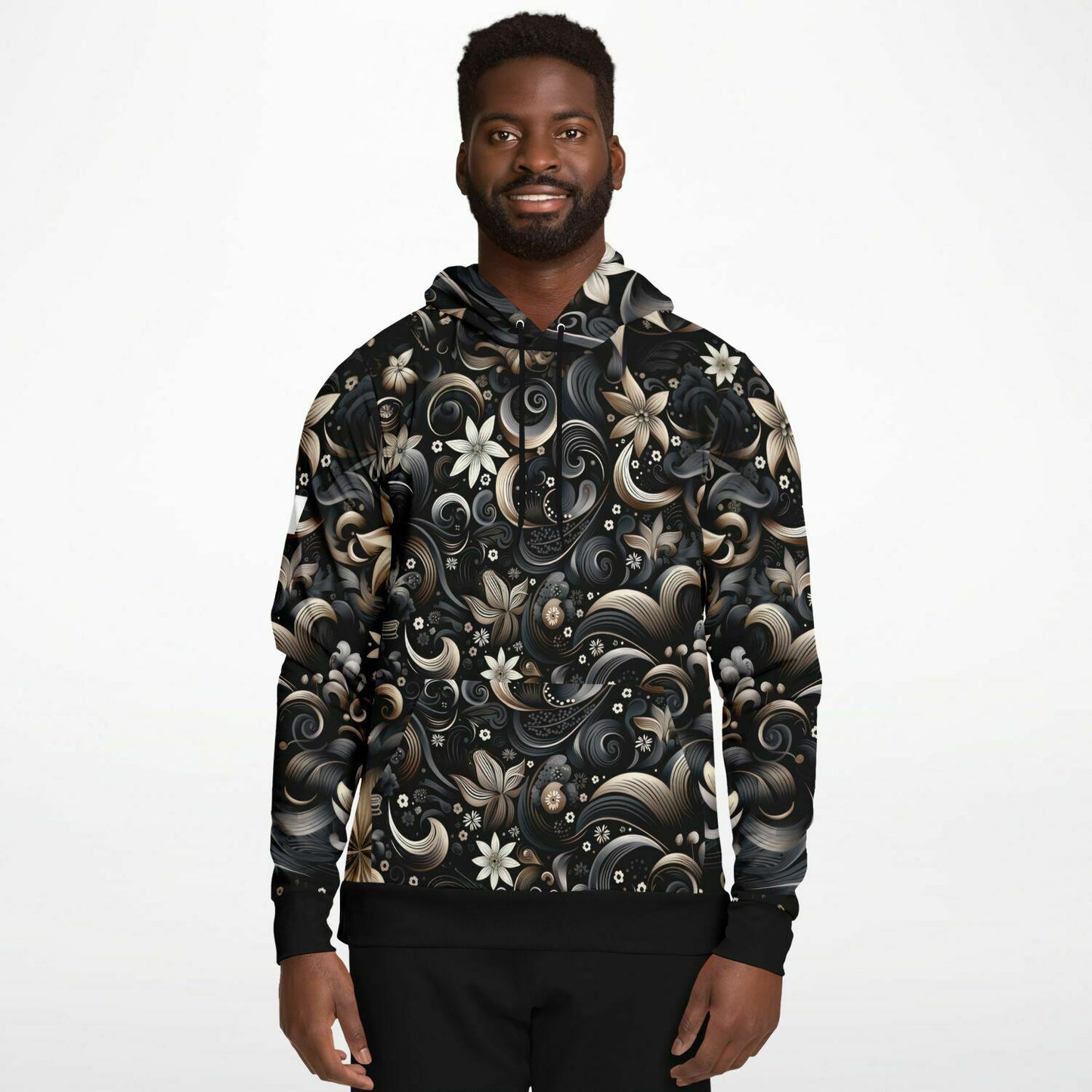 PRIIME Floral GreyGold Fashion Hoodie