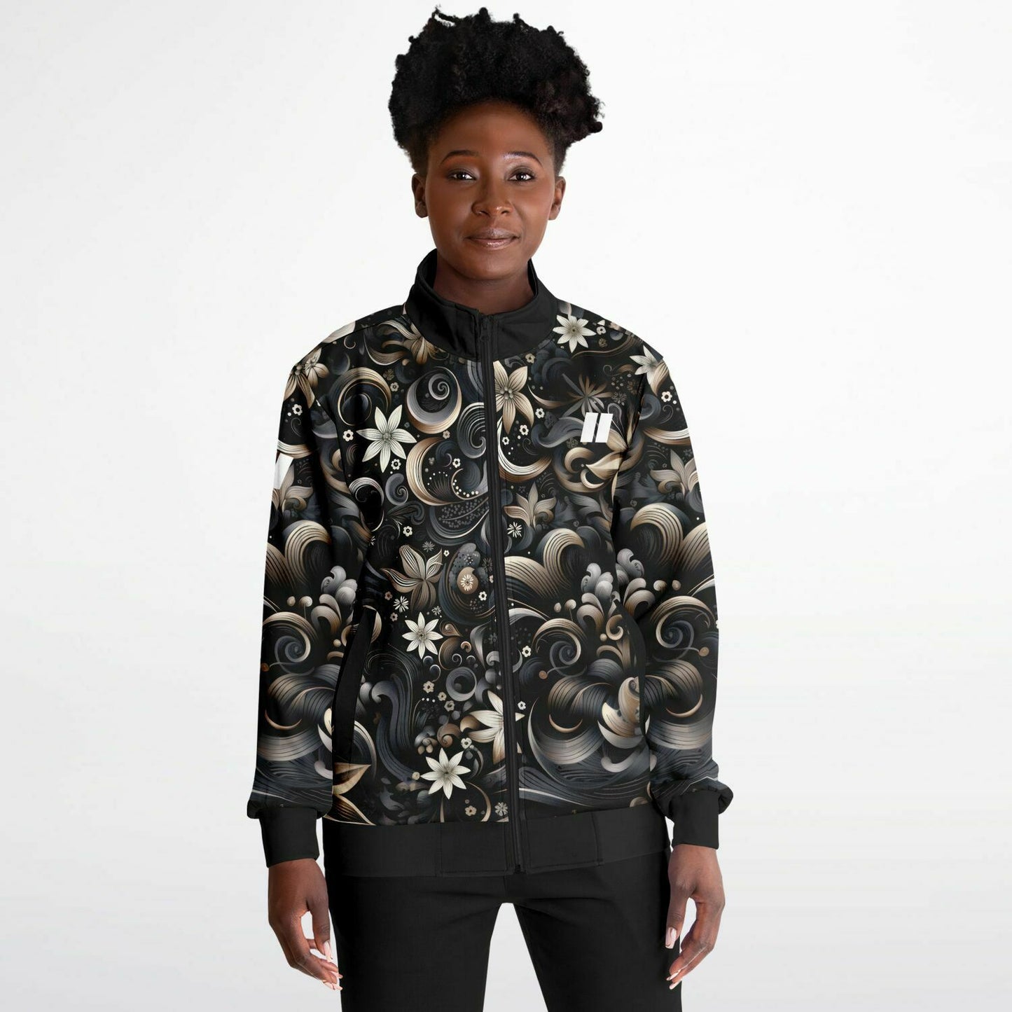 PRIIME Floral GreyGold Track Jacket