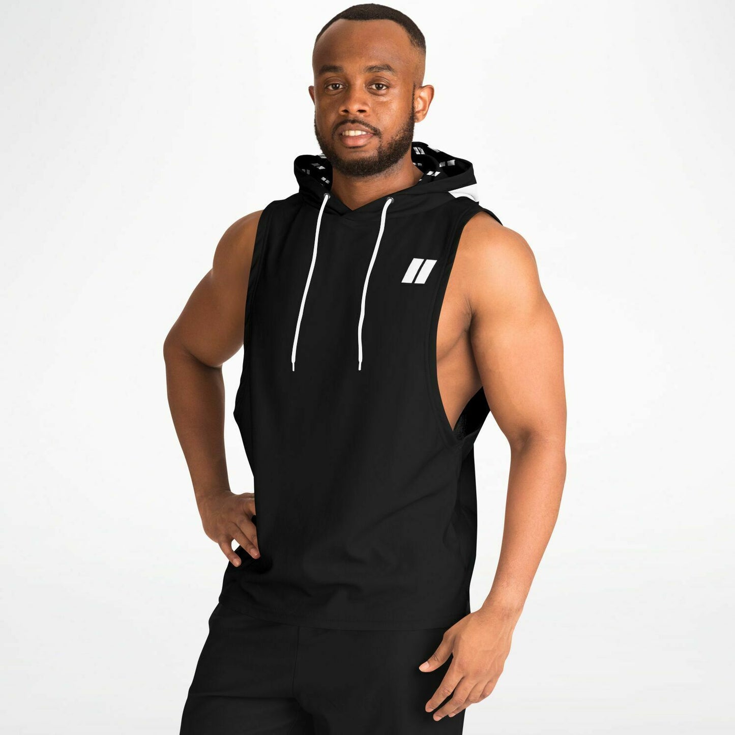 PRIIME BLK Fashion Drop Armhole Hoodie