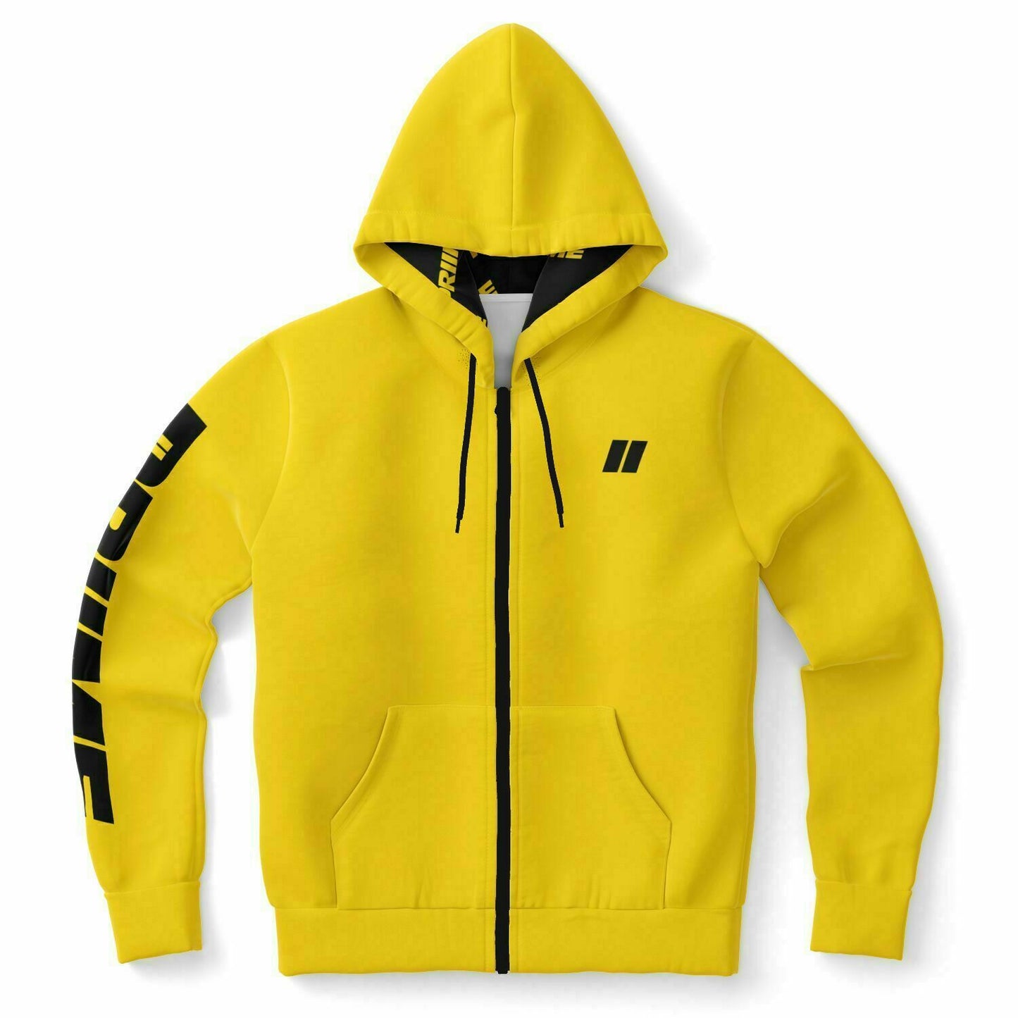 *PRIIME Yellow Gold Fashion Zip-Up Hoodie