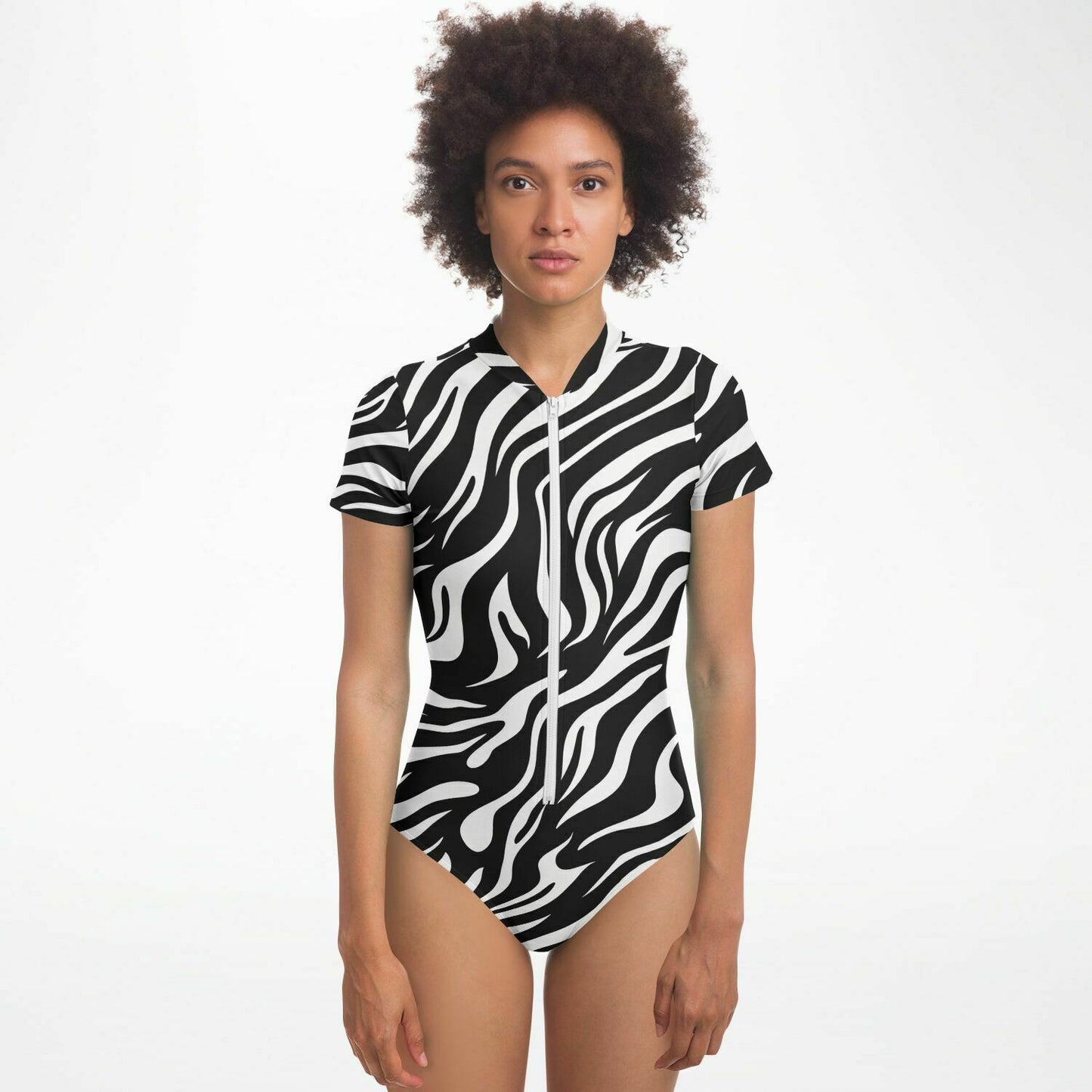 PRIIME Zebra Bodysuit Short Sleeve