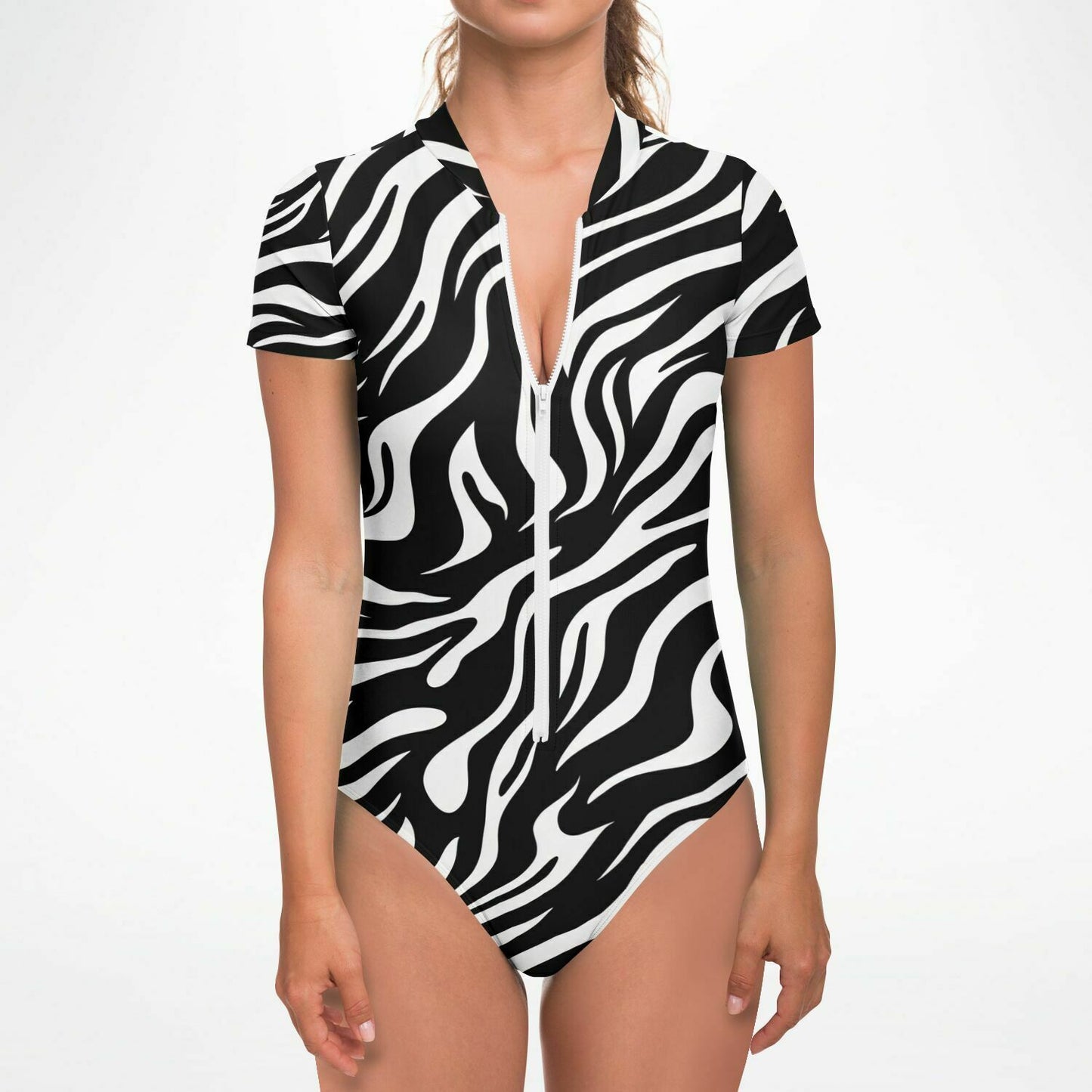 PRIIME Zebra Bodysuit Short Sleeve