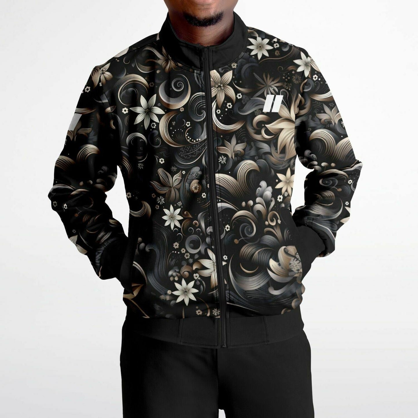 PRIIME Floral GreyGold Track Jacket