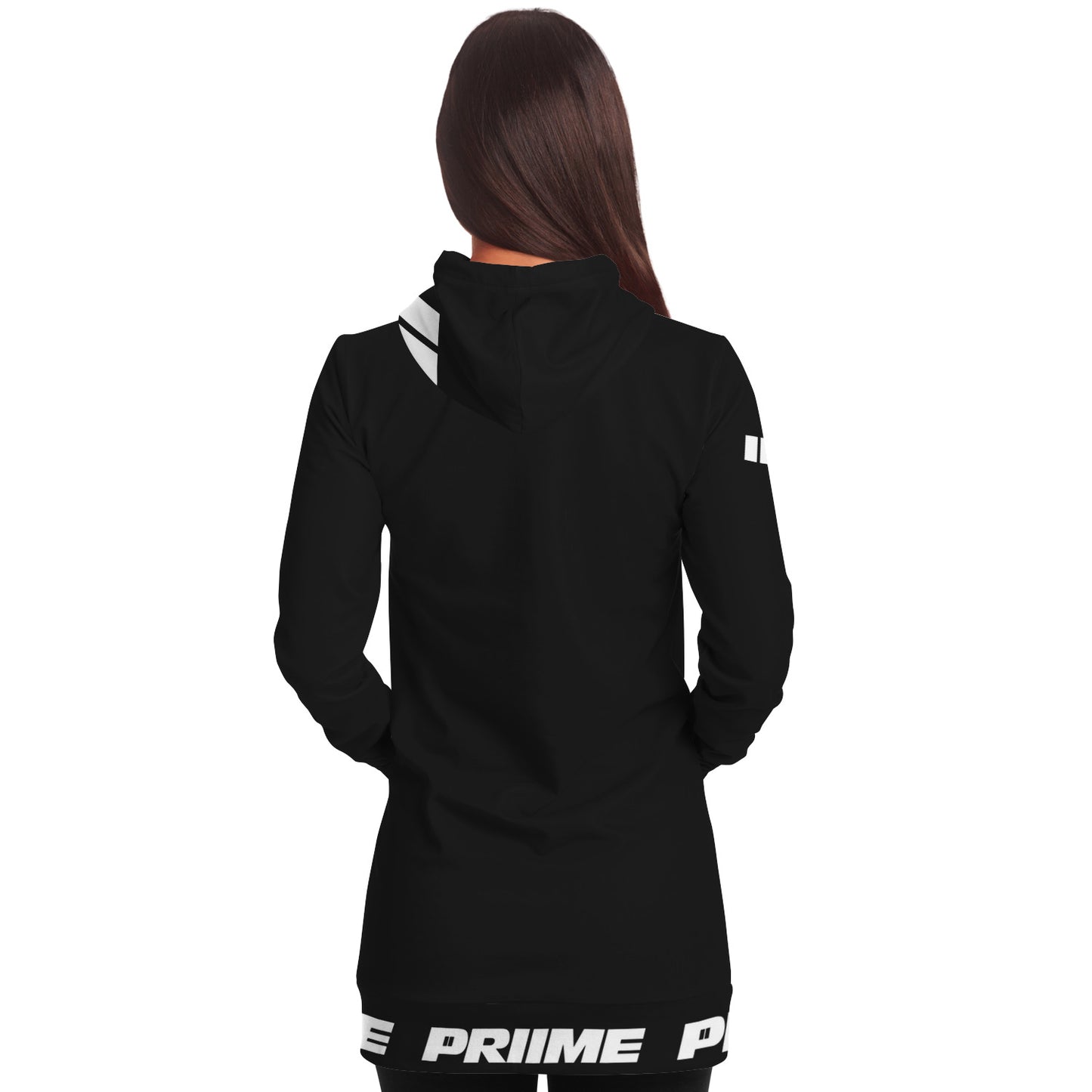 *PRIIME BLK Women's Fashion Longline Hoodie