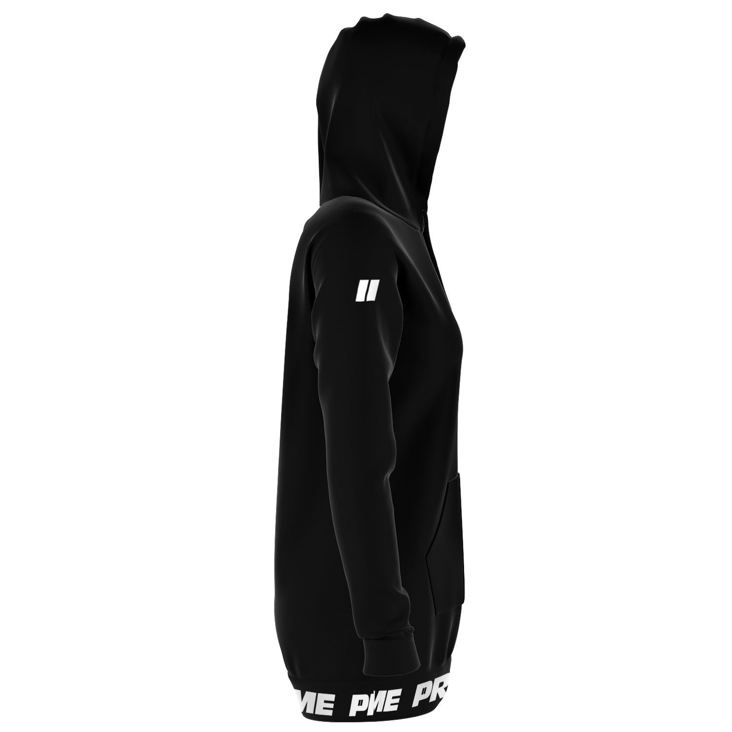 *PRIIME BLK Women's Fashion Longline Hoodie